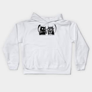 Cat Dracula and Frankencat Kids Hoodie